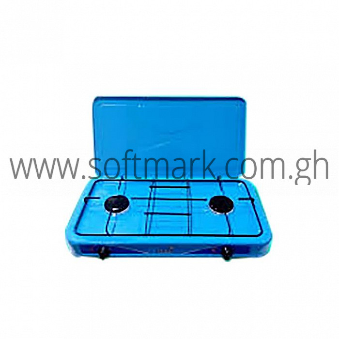 Softmark Icona Ilgsm201Bl 2 Burner Table Top Gas Stove Blue