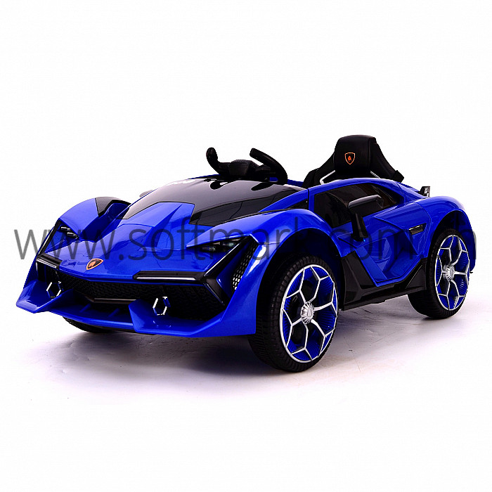Softmark - Electric Lamborghini Car For Kids-Blue